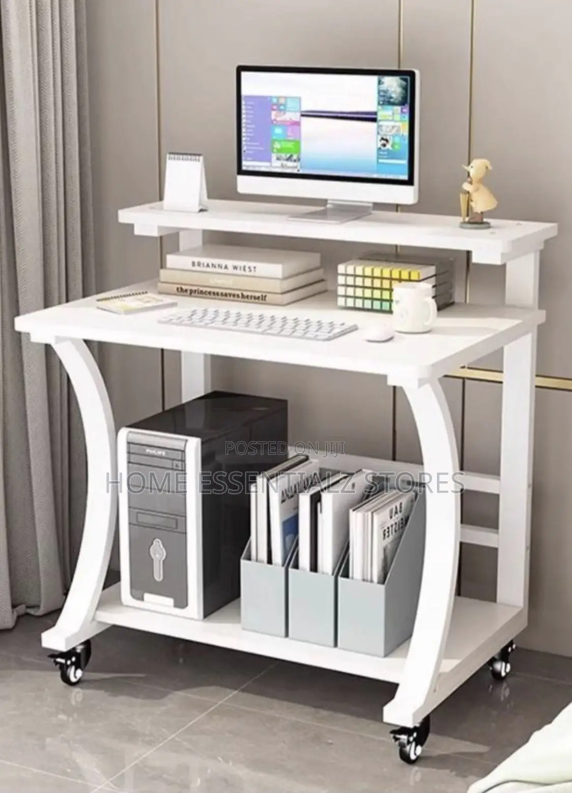 Solid Wood Computer Desktop Study Table - Laptop Table