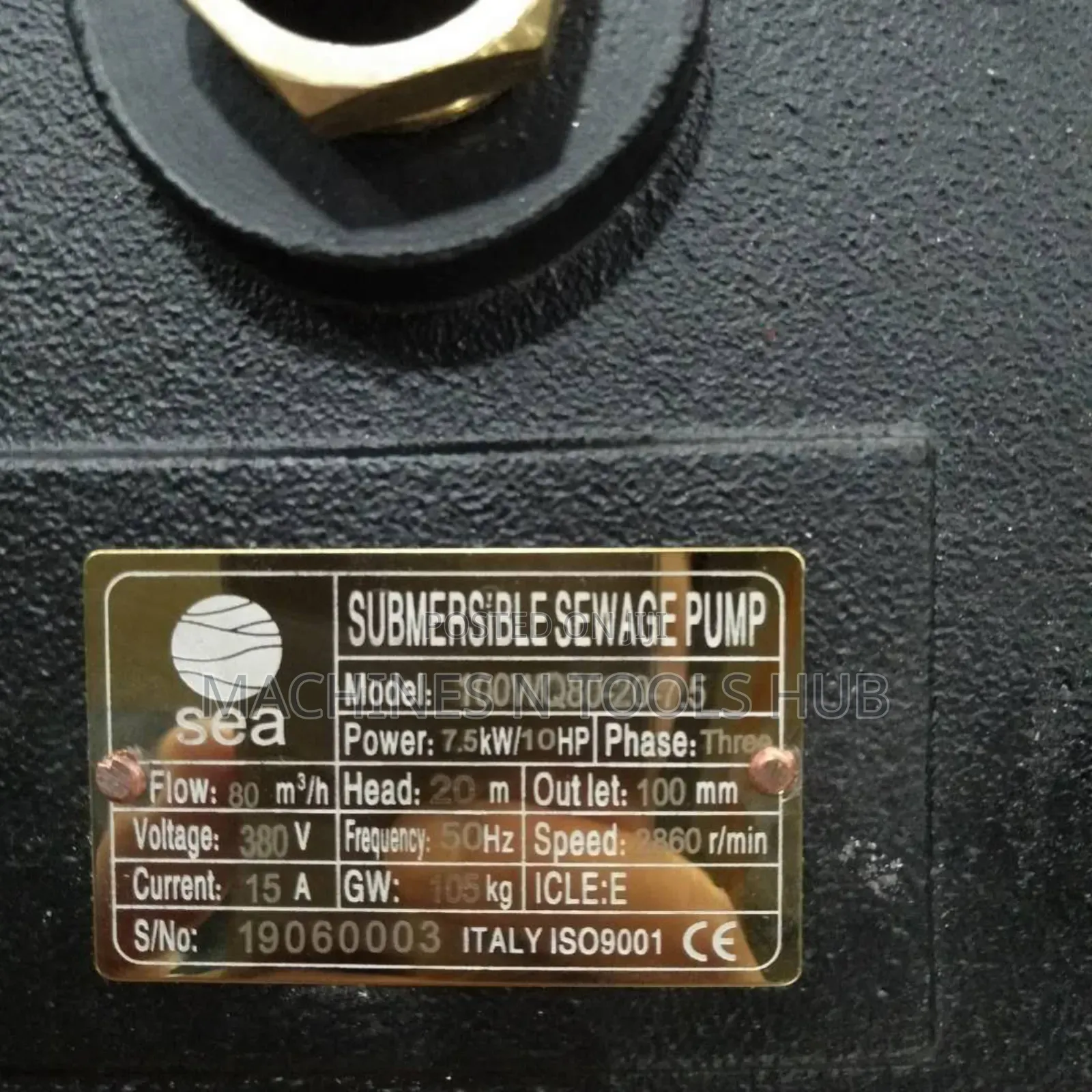 4" Black Sewage Pump