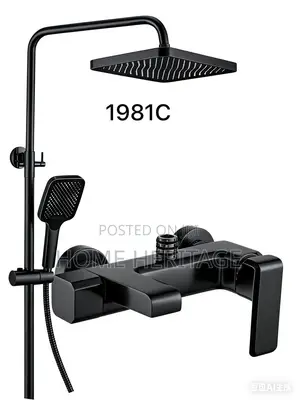 1981c Black Standing Shower