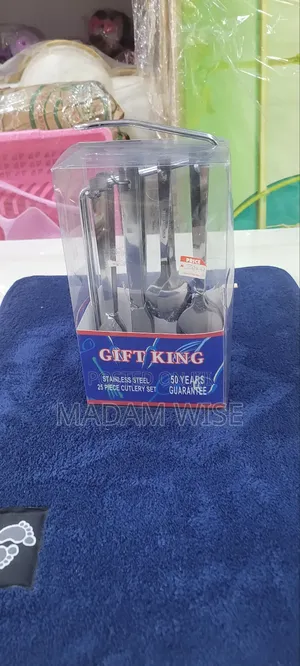 Cutlery Set ( Gift King ) Stainless Steel. 25 Piece Cutlery Set