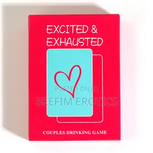 Excited and Exhausted Drinking Card Game