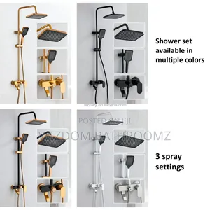 Quality Black Shower Set