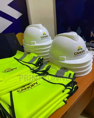 Branded Helmets and Reflective Safety Wears