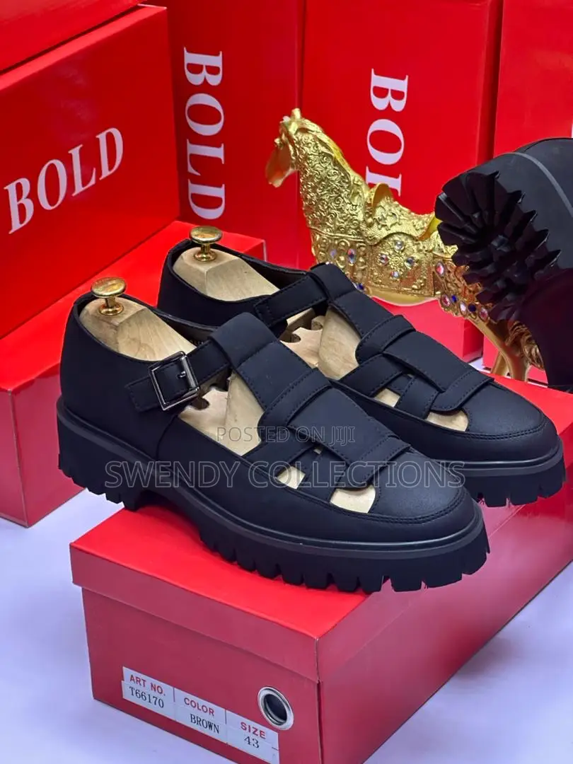 Black Sandals for Men