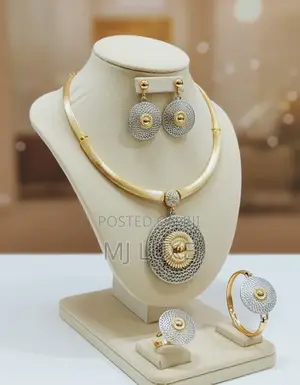 Luxury 4-in-1 Two-Tone Jewelry Set