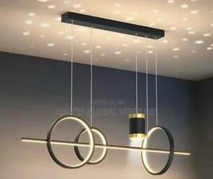 Modern Led Chandelier Light With Star Design 3 Colour Light