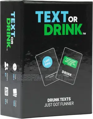 Text or Drink Card Game Party Game for Friends