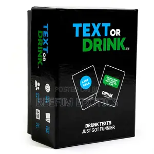 Text or Drink Card Game Party Game for Friends