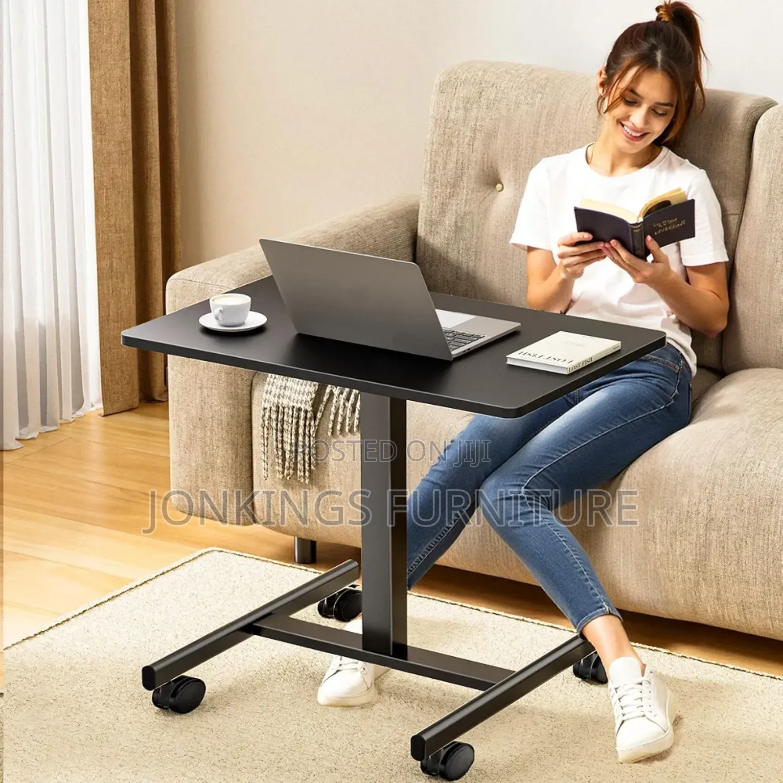 Ergonomic Sit Stand Mobile Desk