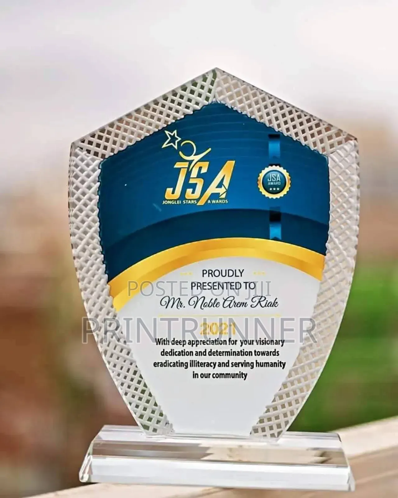 Custom Plaques and Trophy