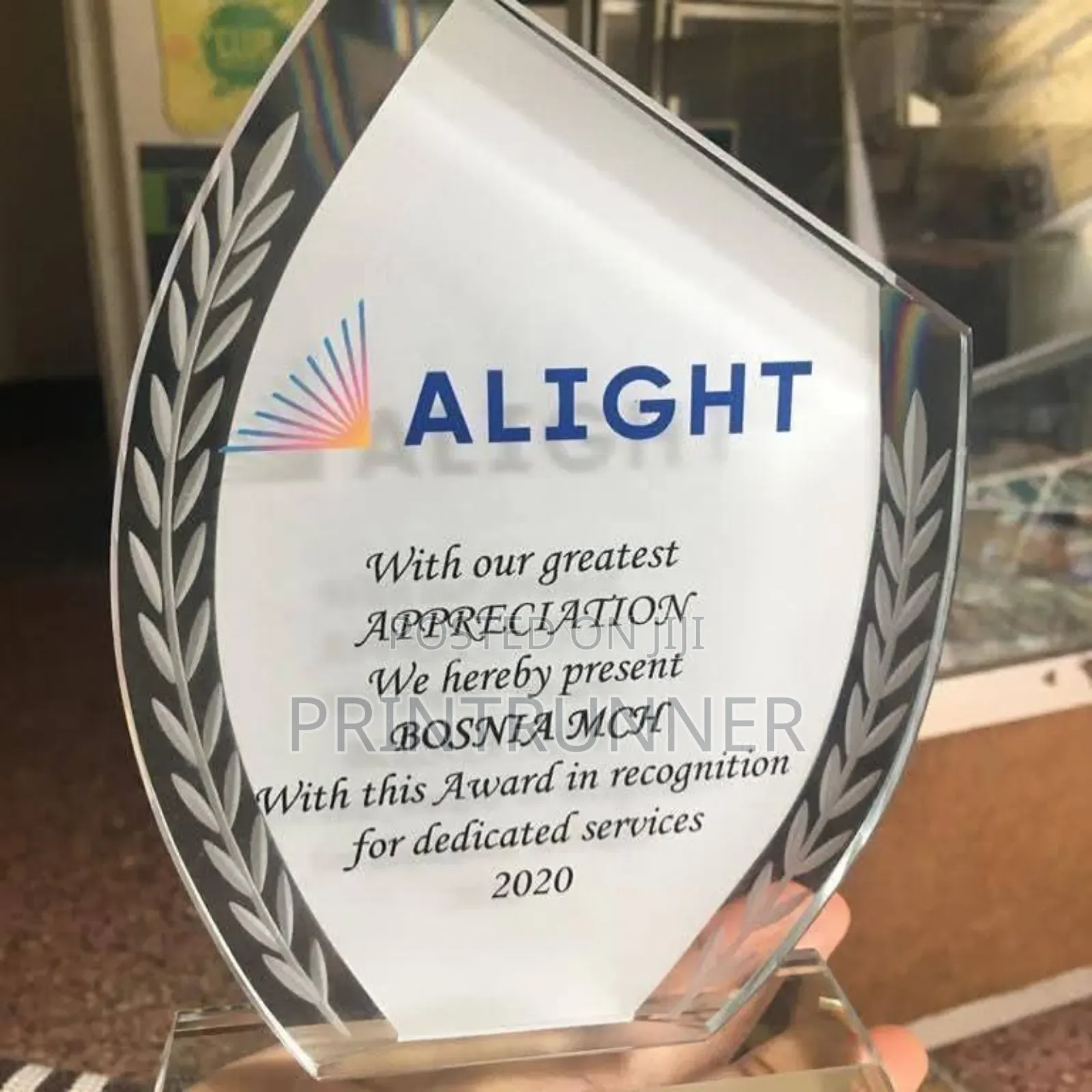Custom Plaques and Trophy