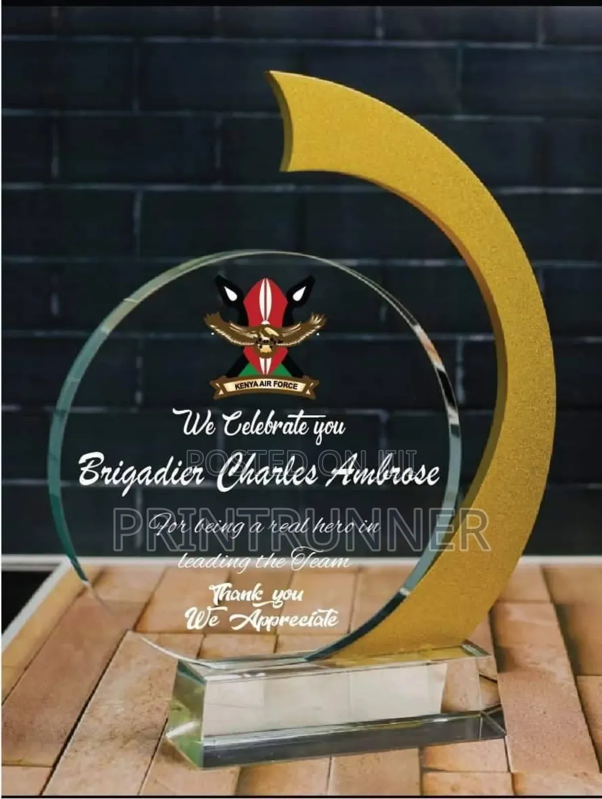 Custom Plaques and Trophy