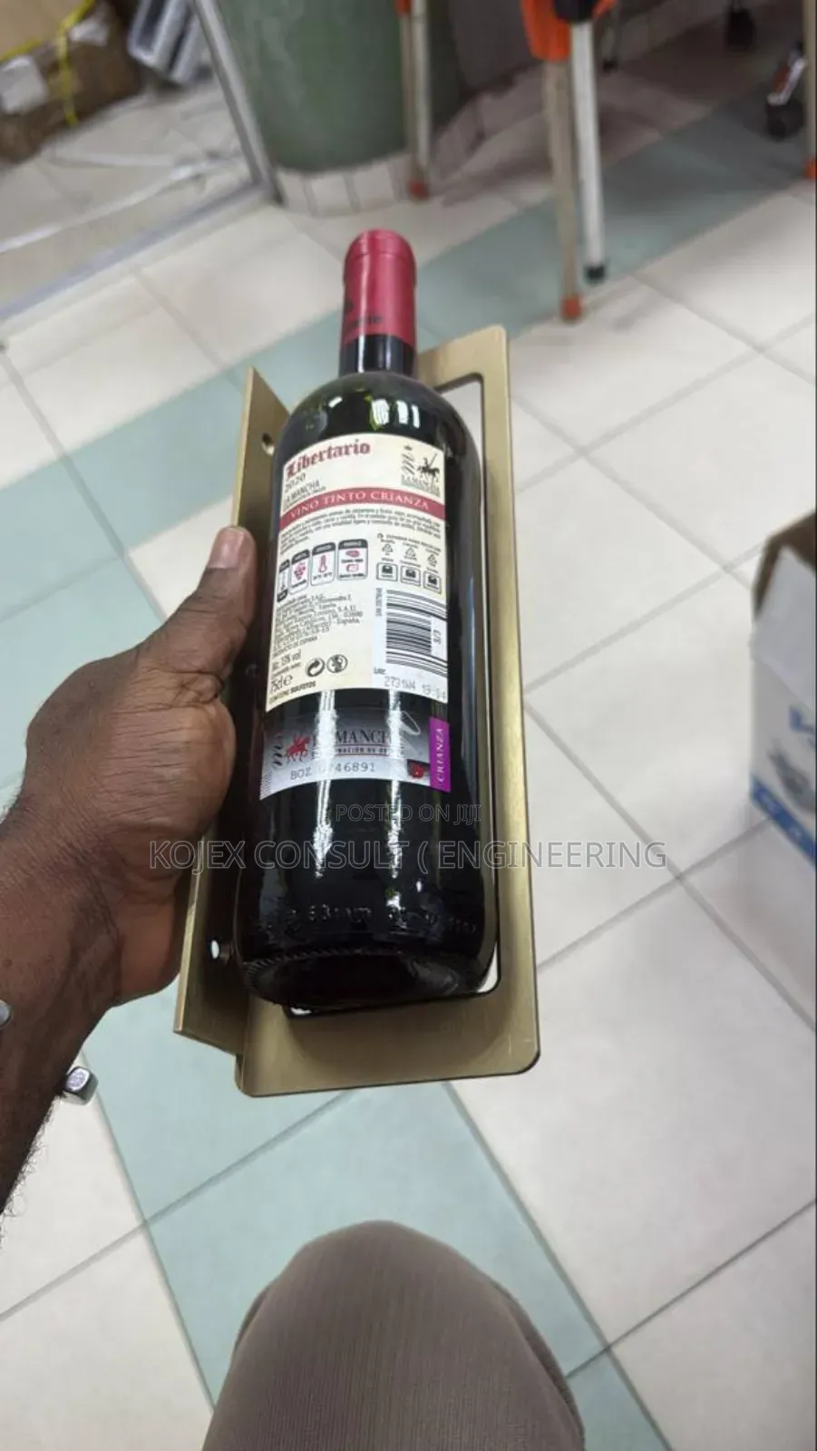 Metal Wine Hanger Designed to Display, Built to Impress