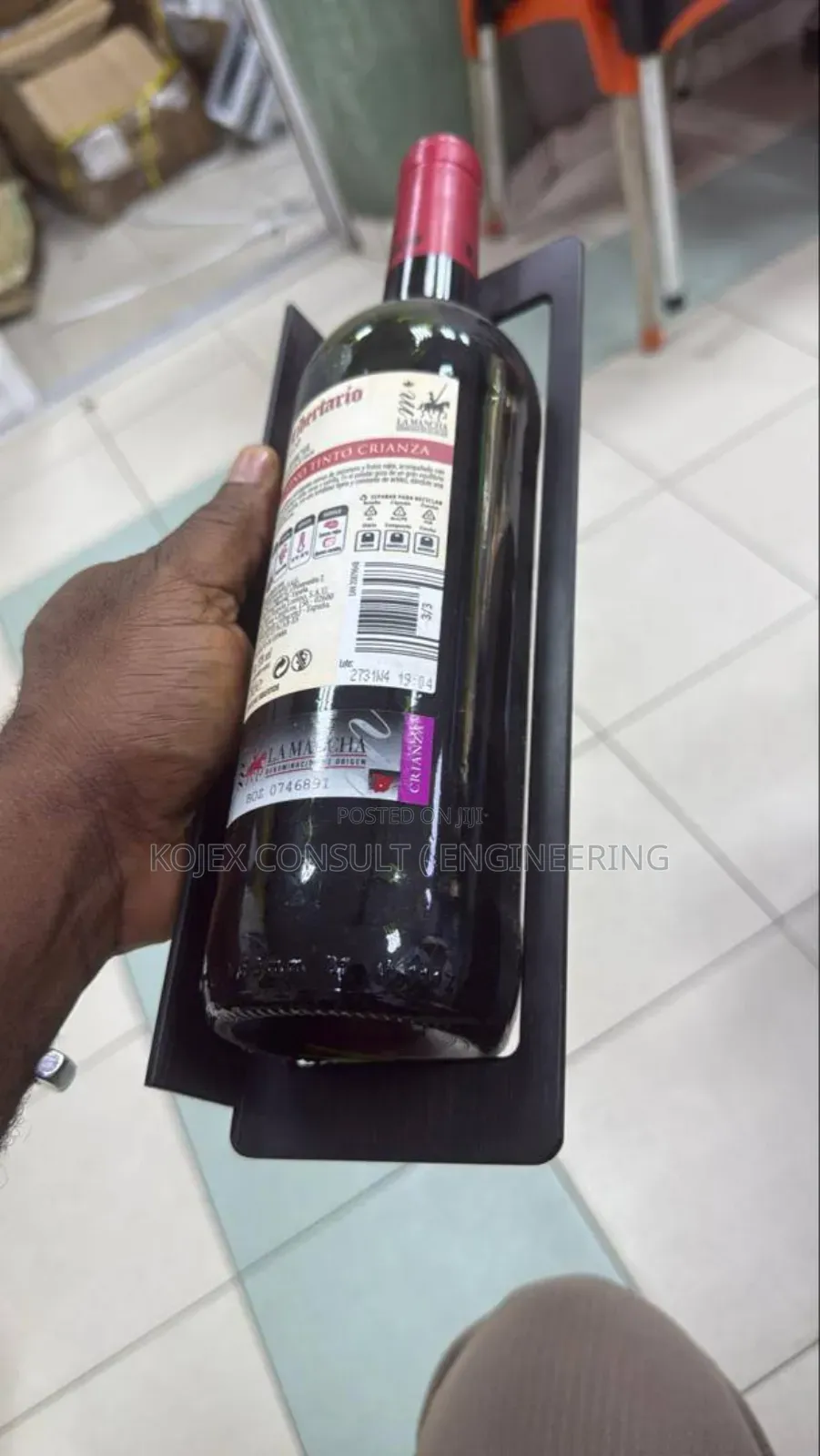 Metal Wine Hanger Designed to Display, Built to Impress