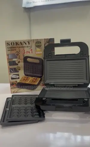 Sokany 3-in-1 Sandwich Maker Set (1200w) – Sandwich.
