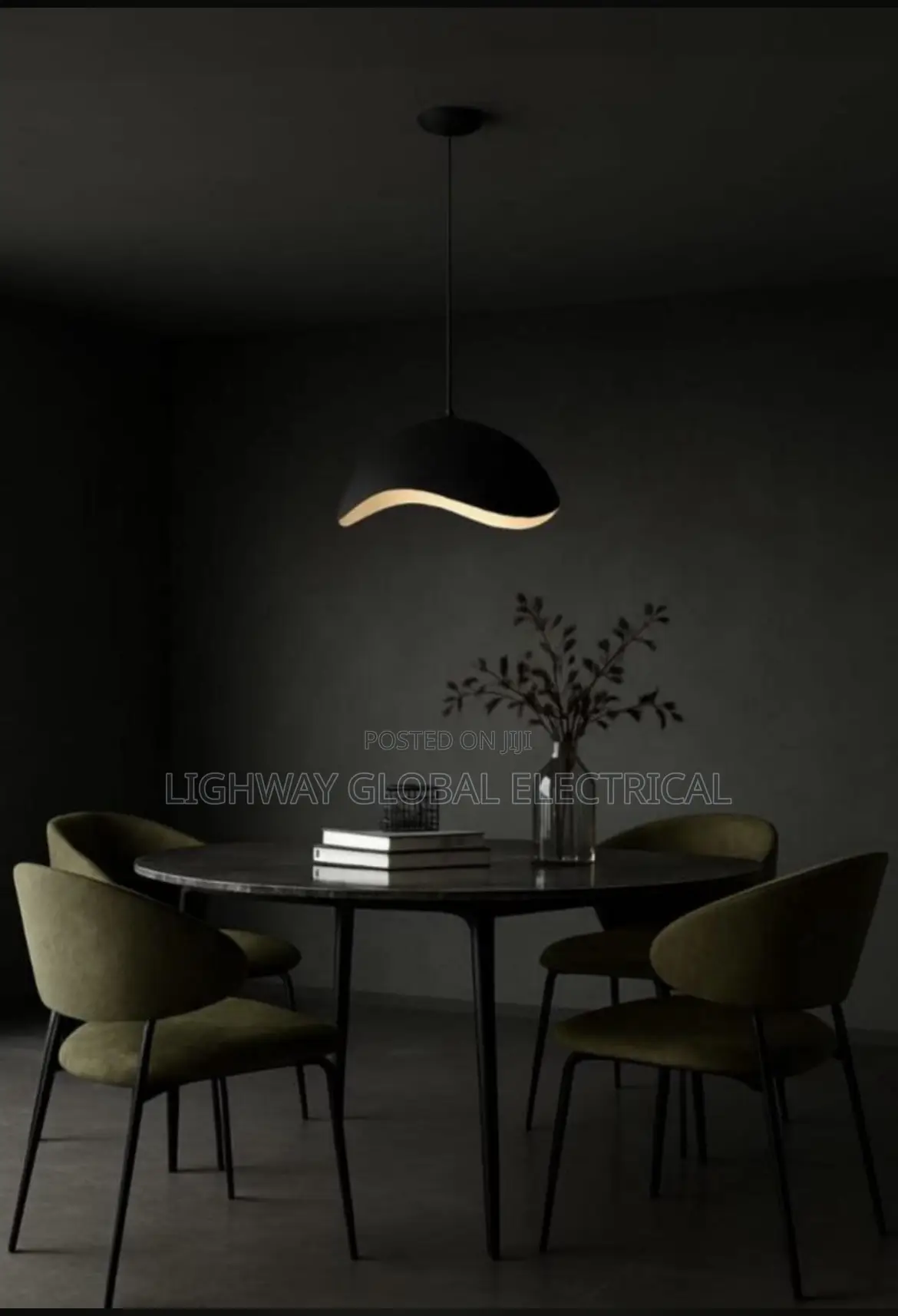 Nordic Style Egg Shaped Decorative Pendant Light