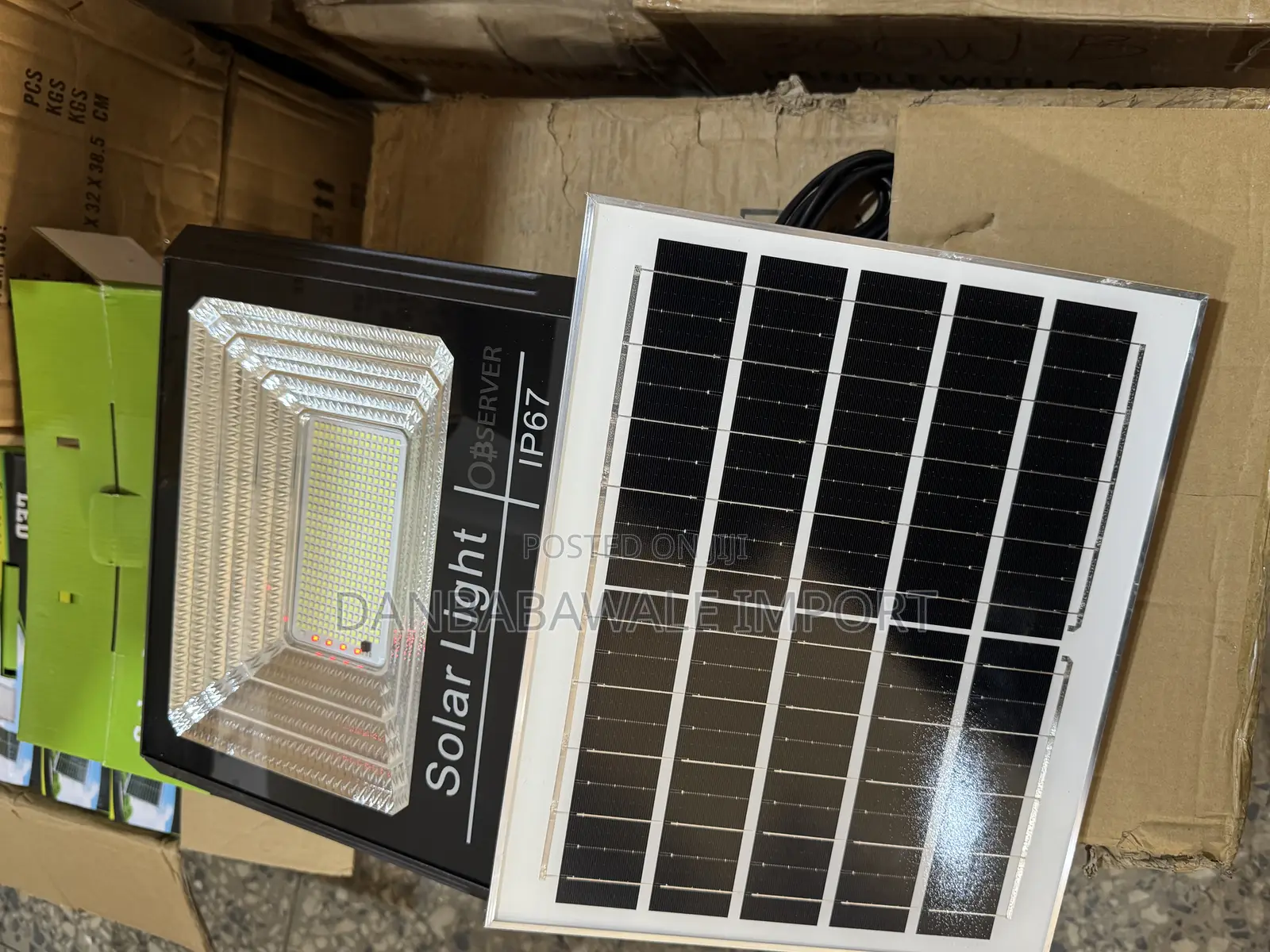 Observer 300w Solar Flood Light High-Power Outdoor Security Led Light