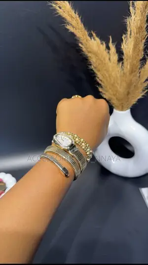 Gold Snake Watch Combo