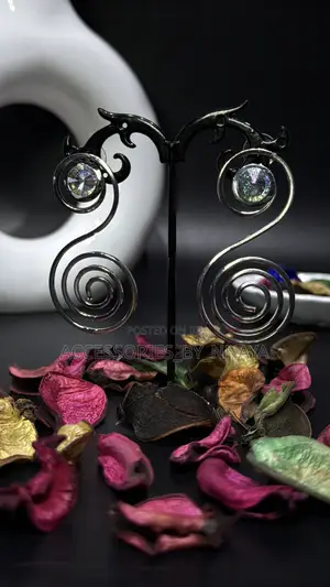 Silver Spiral Earring