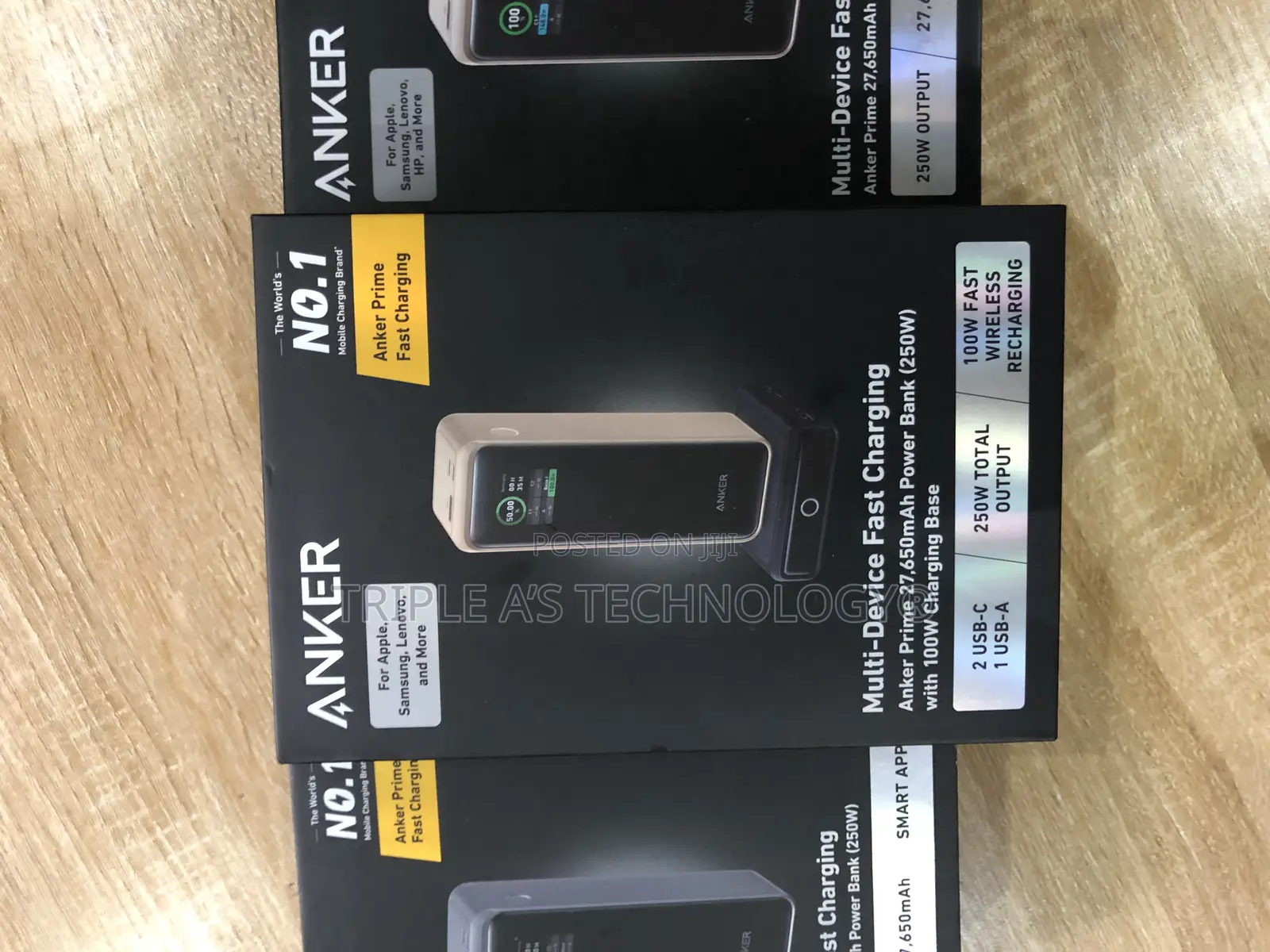 Anker Prime Laptop Power Bank With Charging Base (Gold)