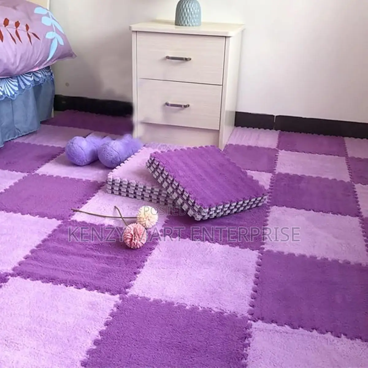 Removable Washable Carpet Squares Tile for Living Room