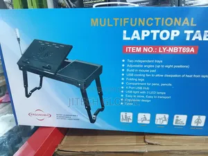 Multifunctional Laptop Table With Built-in Cooling Fan