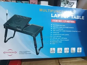 Multifunctional Laptop Table With Built-in Cooling Fan