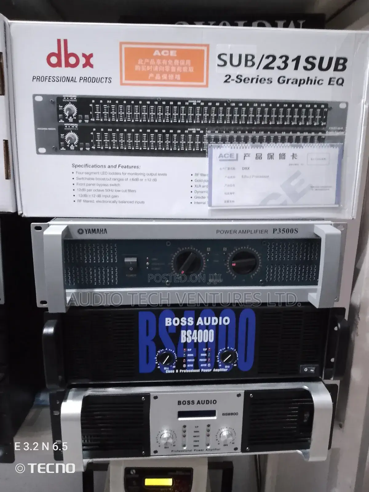 Boss Audio Amplifier Bs5000