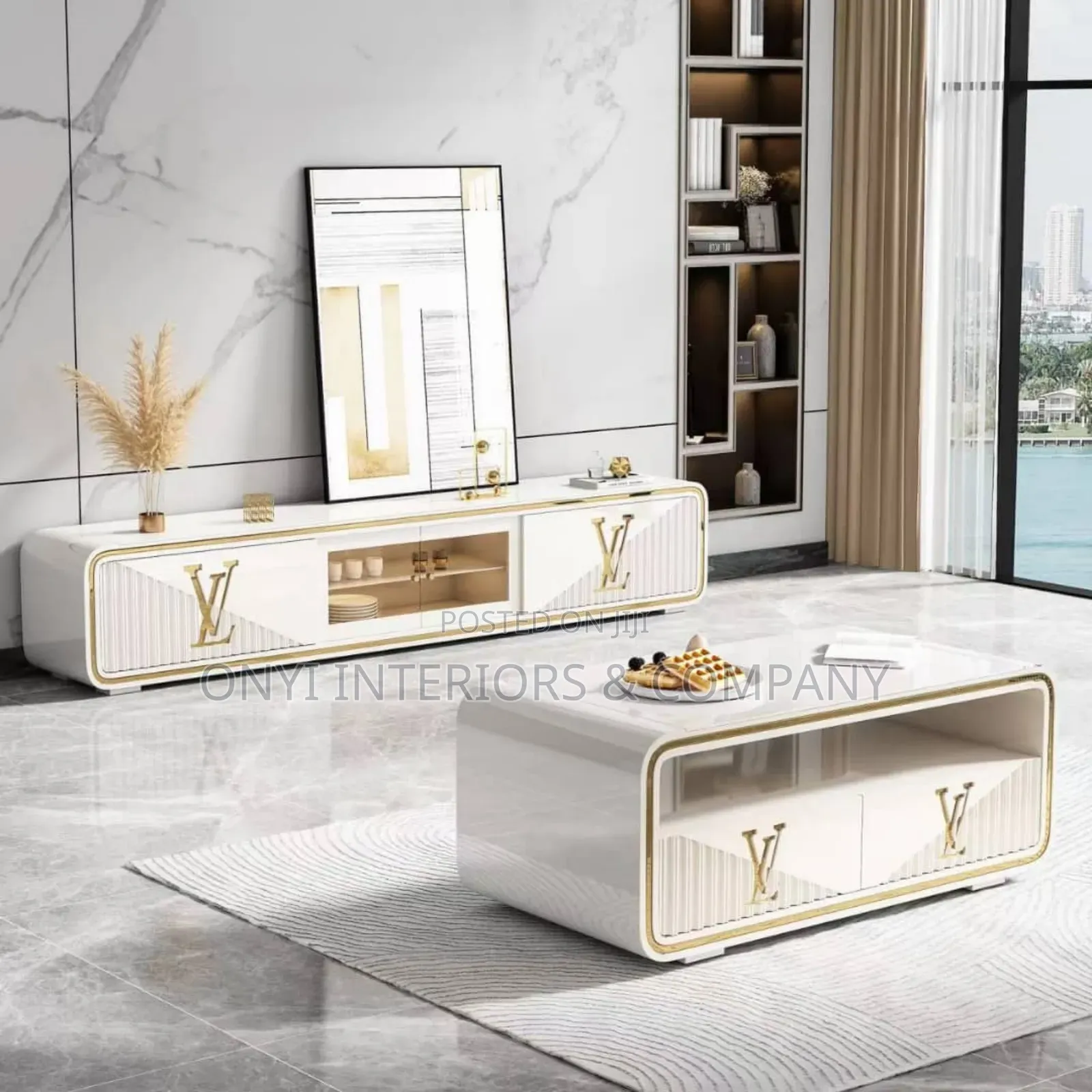 Designer Tv Console and Center Table