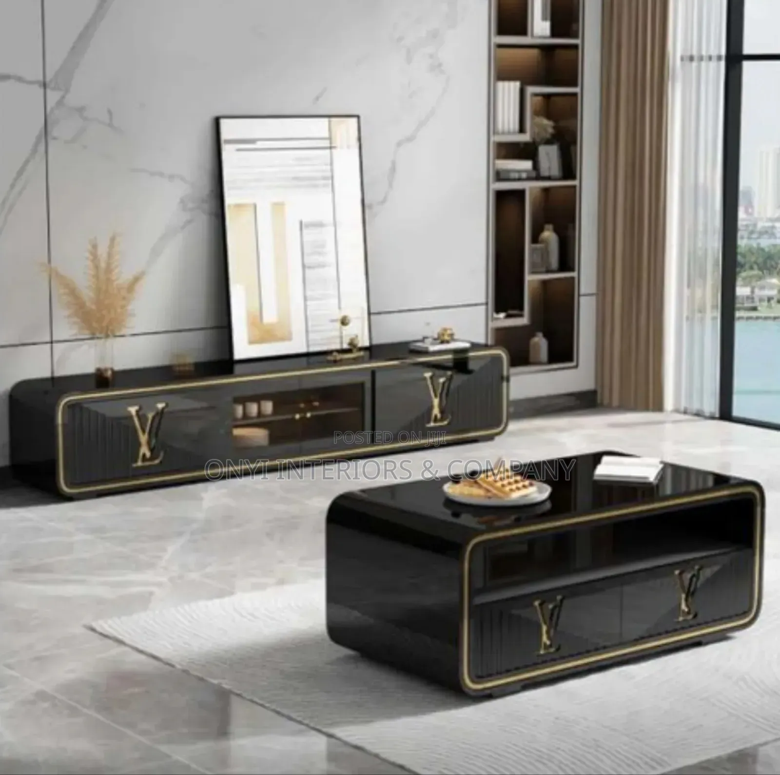 Designer Tv Console and Center Table