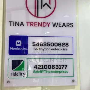 Account Wall Sign