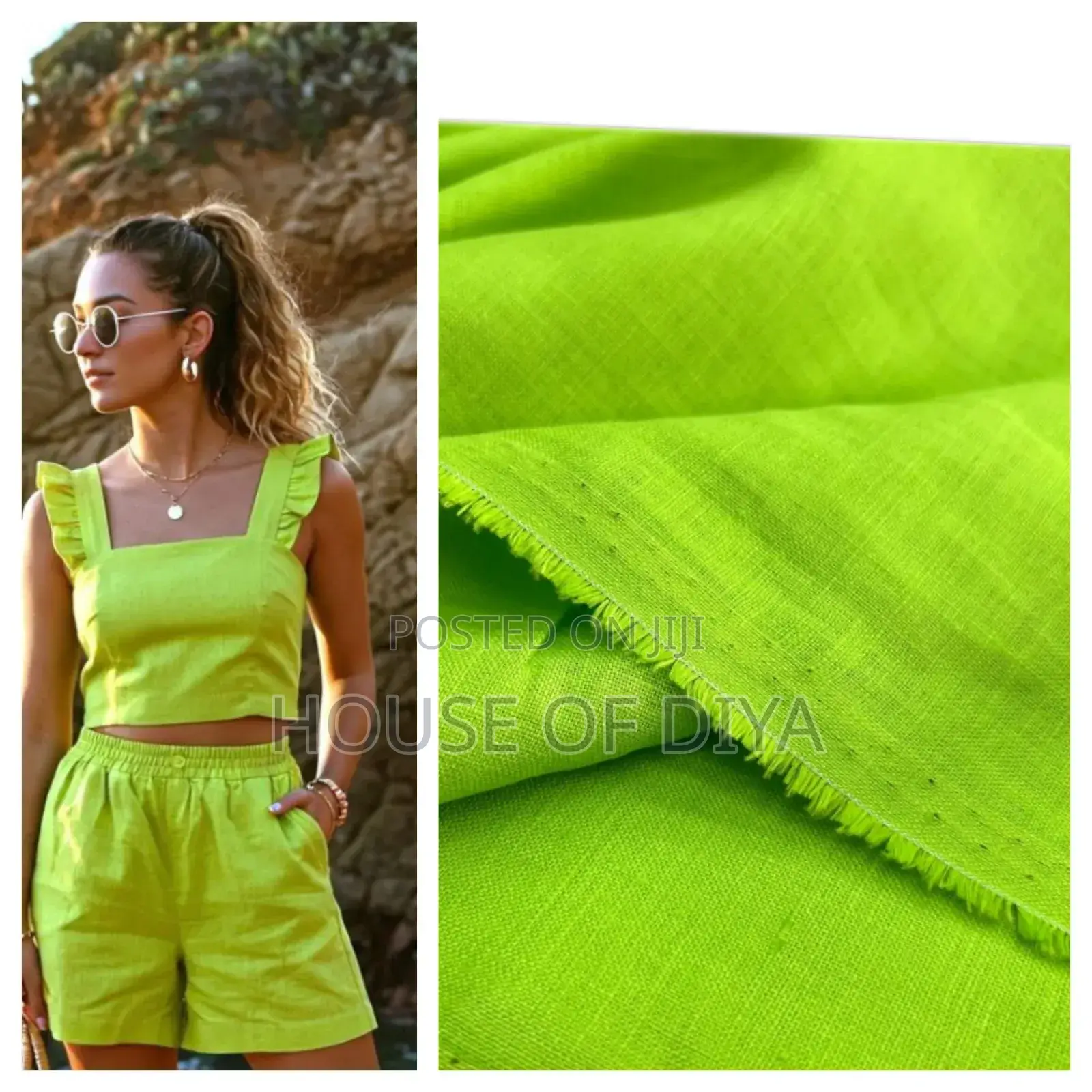 Quality Plain Linen Material