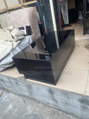 Modern Black Center Table With Glass