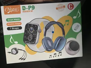 Smart Watch +Headphone+Wireless Charger+7 Stripes