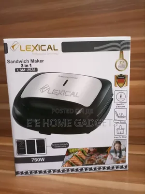 Lexical Sandwich Maker 3in1 750w