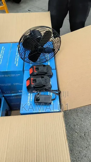 Lithium Electric Fan With 2 Batteries 48v