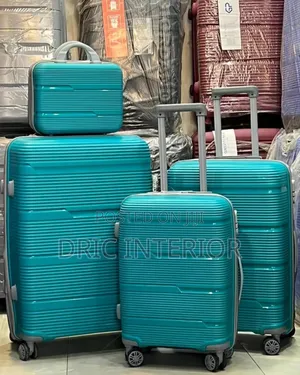 Set of 4 Travel Luggage Box Rubber Travelling Box