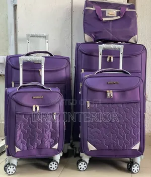 Set of 5 Swiss Polo Fabric Luggage Travel Box
