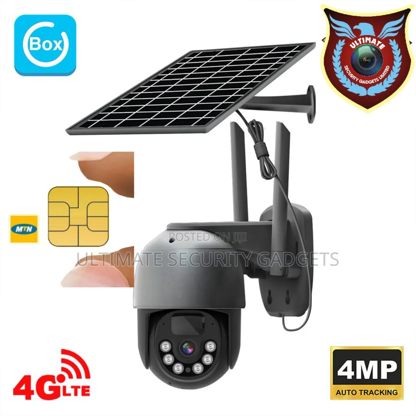 4g Sim Solar Powered PTZ Speed Dome Camera With Free MTN Sim Card