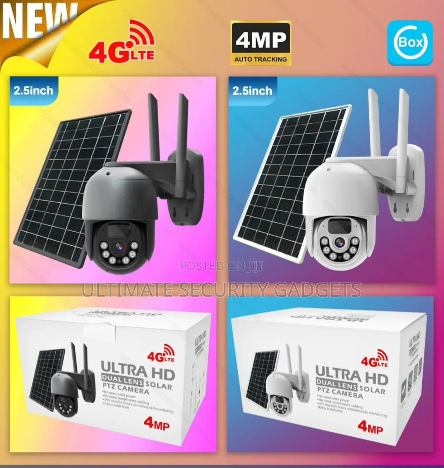 4g Sim Solar Powered PTZ Speed Dome Camera With Free MTN Sim Card