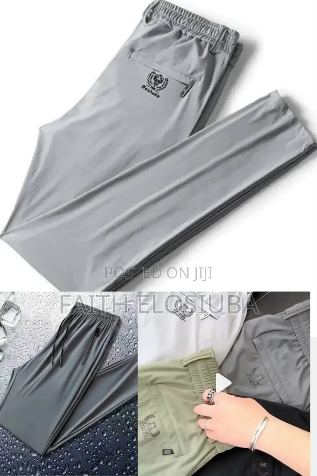 Long Silk Pant Trousers