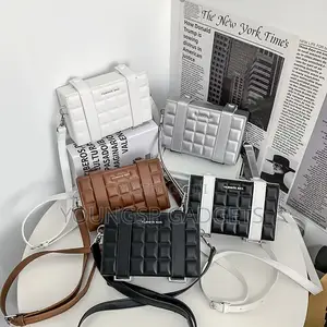 High Quality Filwhite Box-Shaped Crossbody Bag Unisex