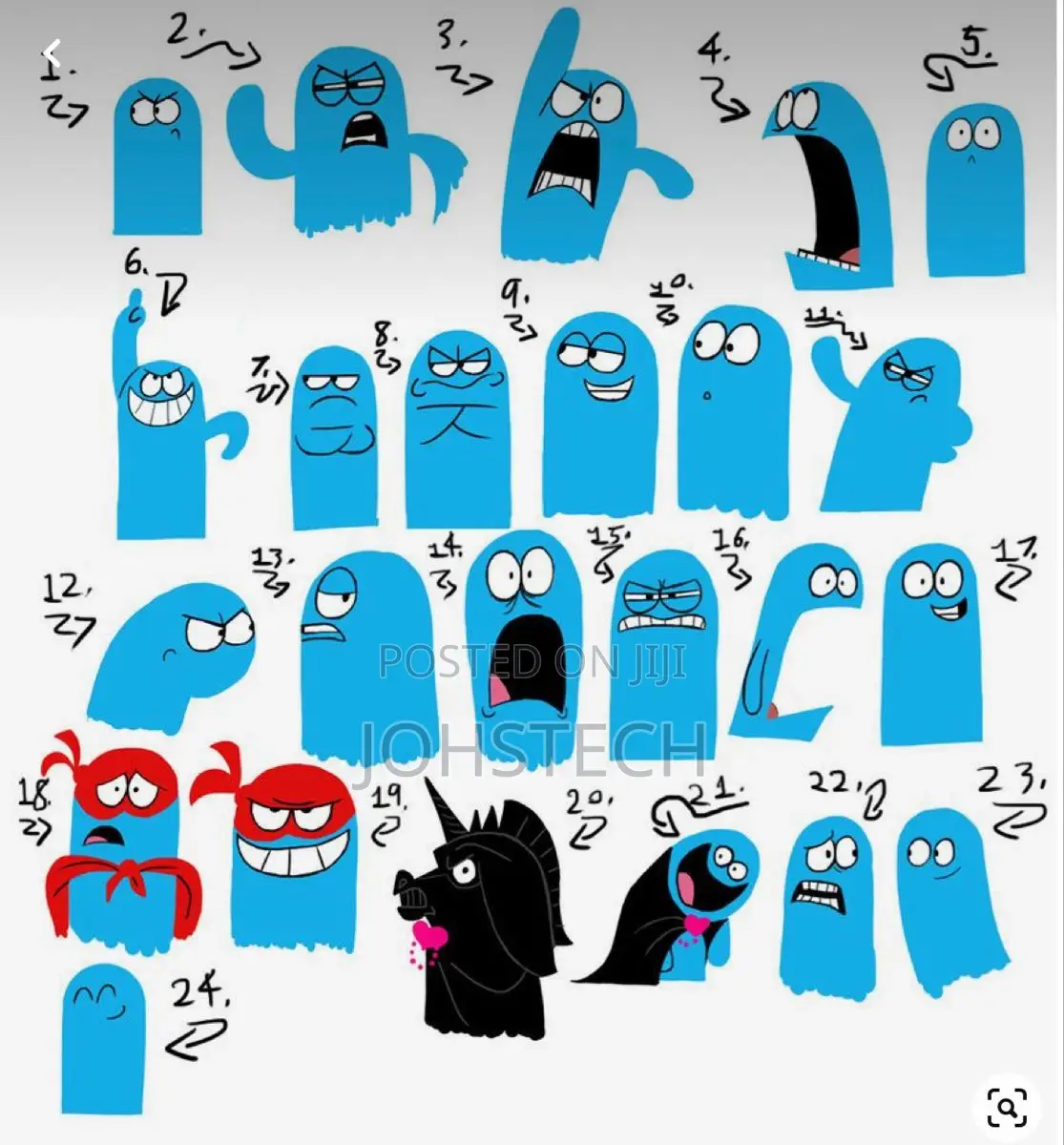 Custom Animation, Gif, Character Digital Sticker Design