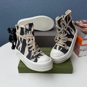 Rick Owens DRKSHDW Double Bumper High-Top Side Zip Sneakers