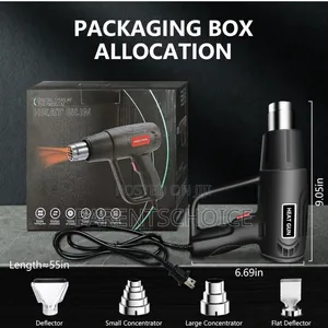 Digital Heat Gun Sealer With Carry Box Protective