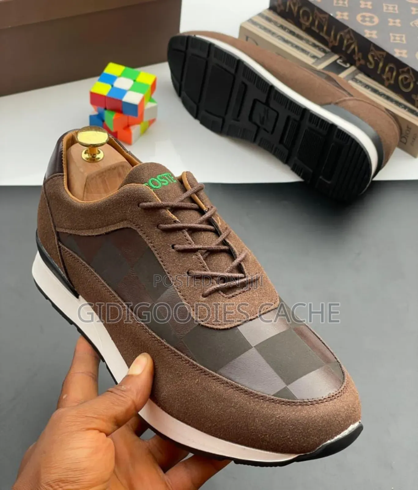 Chess Pattern Lacoste Shoes