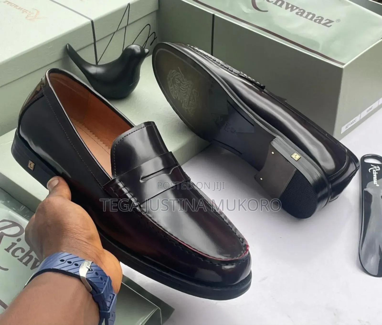 Richwanaz Pure Leather Men's Flat Shoes