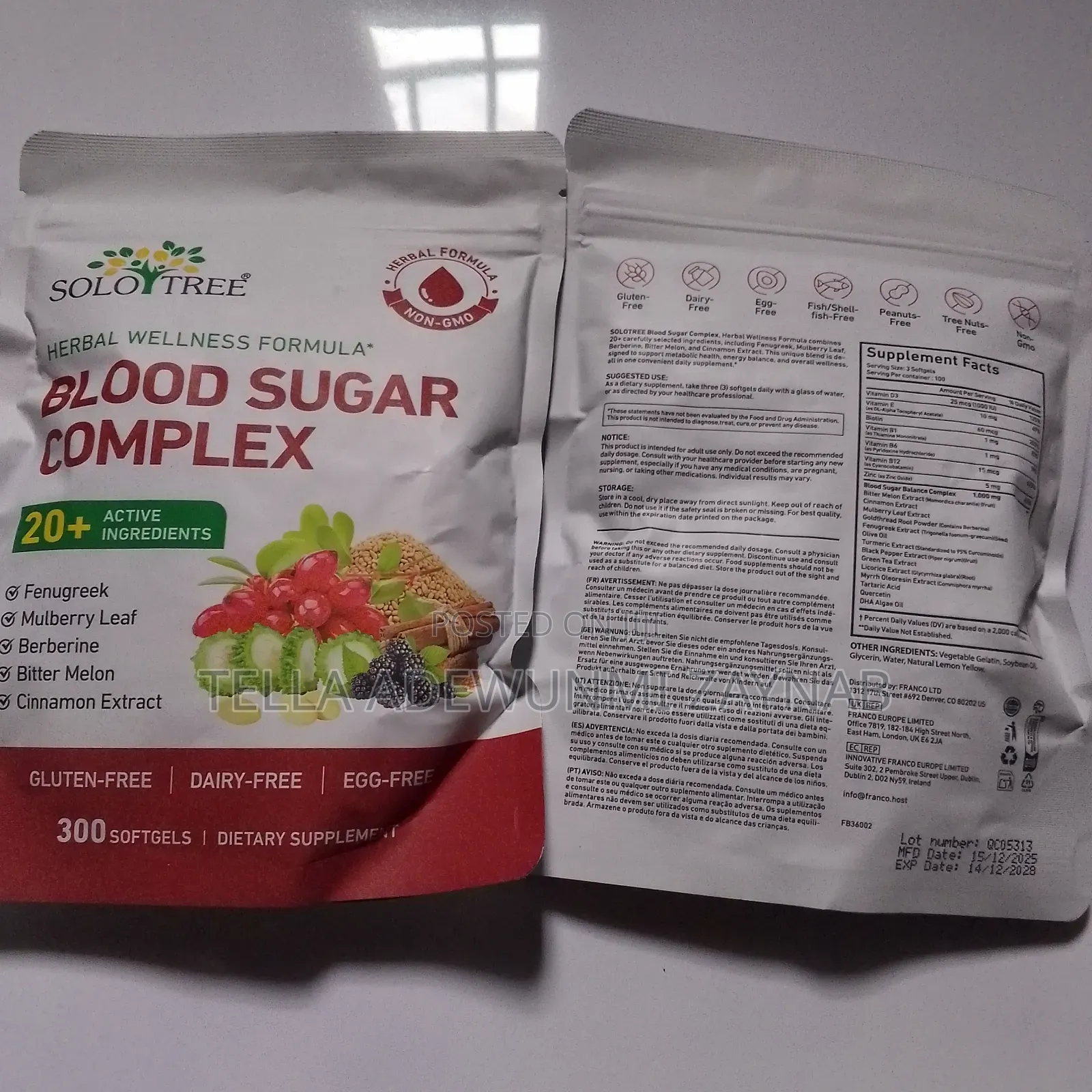 Blood Sugar Complex Capsule -300 Softgel, Lower Sugar Level in Body