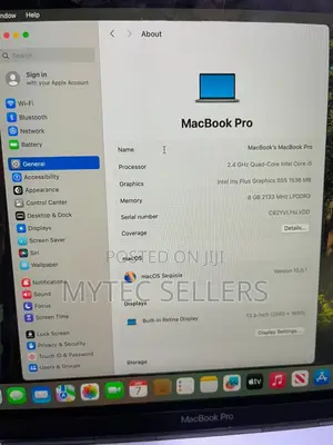 Laptop Apple MacBook Pro 2017 8GB Intel Core i5 SSD 256GB