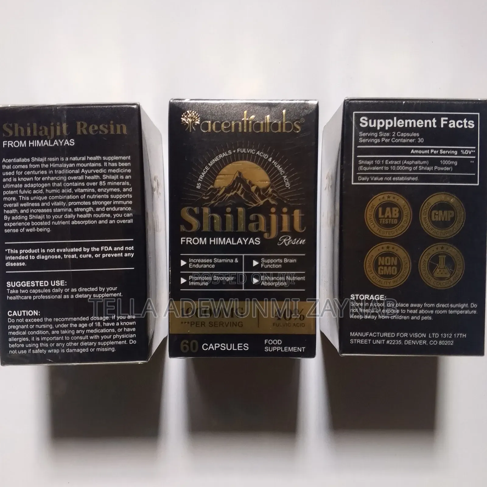 Shilajit Capsule Increase Stamina, Boost Immunity, -60 Capsule